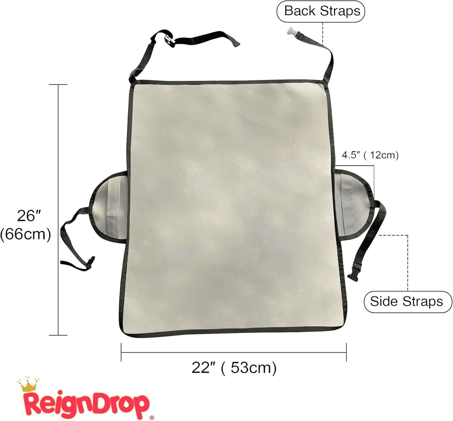 ReignDrop Booster Seat Cover Protector – Water-Proof High Chair Seat Protector Pad – Large Dining Room Chair Seat Protector – Includes Wash Bag – Easy to Maintain – Anti-Slip Backing