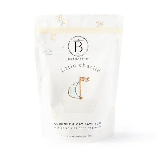 Bathorium Little Charlie Bath Soak, Nourishing Soak for Babies, Made with Colloidal Oat, Chamomile & Coconut, Moisturizes & Soothes Delicate Skin, 26 oz