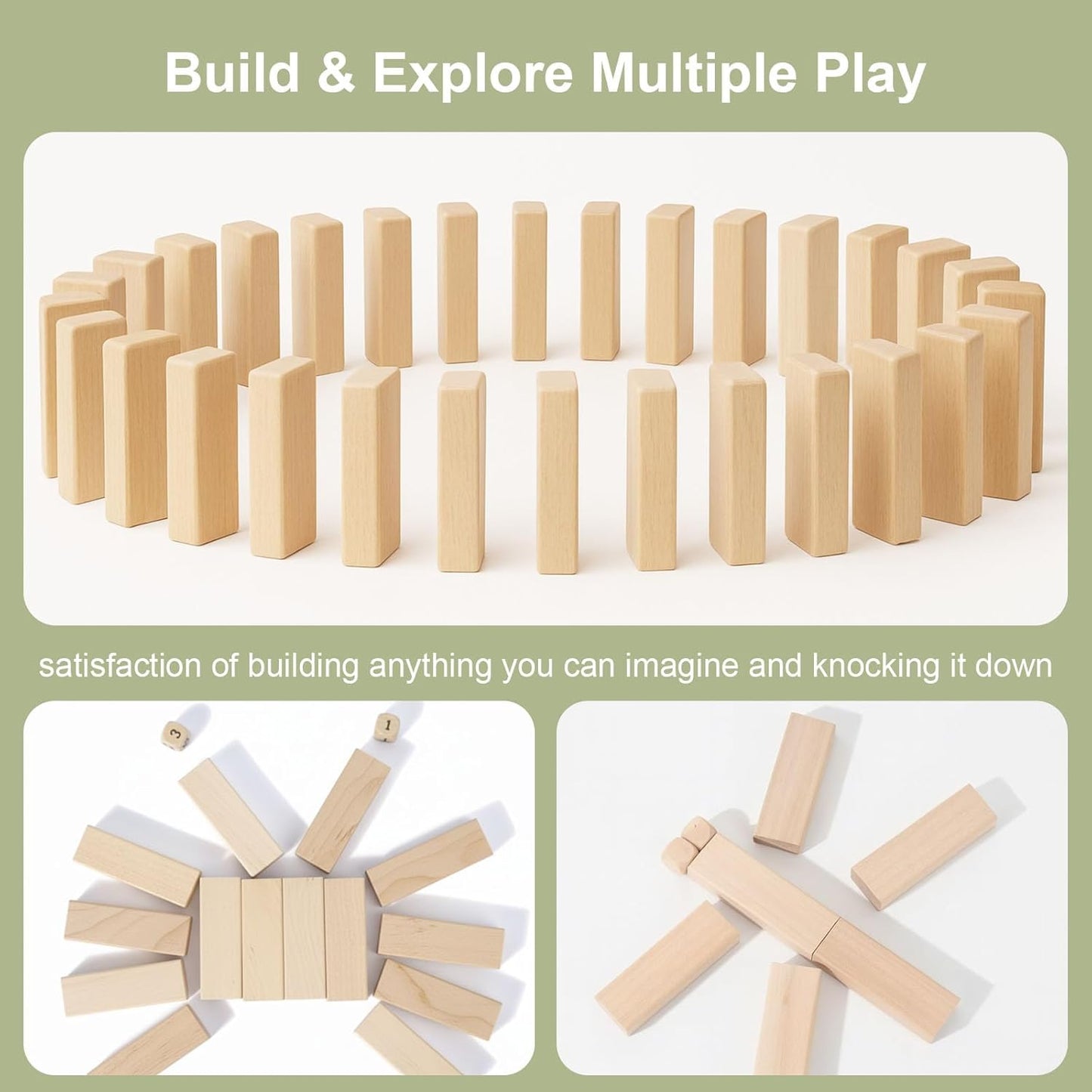 101Pcs Baby Shower Games Blocks to Decorate Kit, Baby Shower Ideas Activities for Stacking, Building & Drawing, Suitable for Boy Girl Party Game, Decorations, Favors