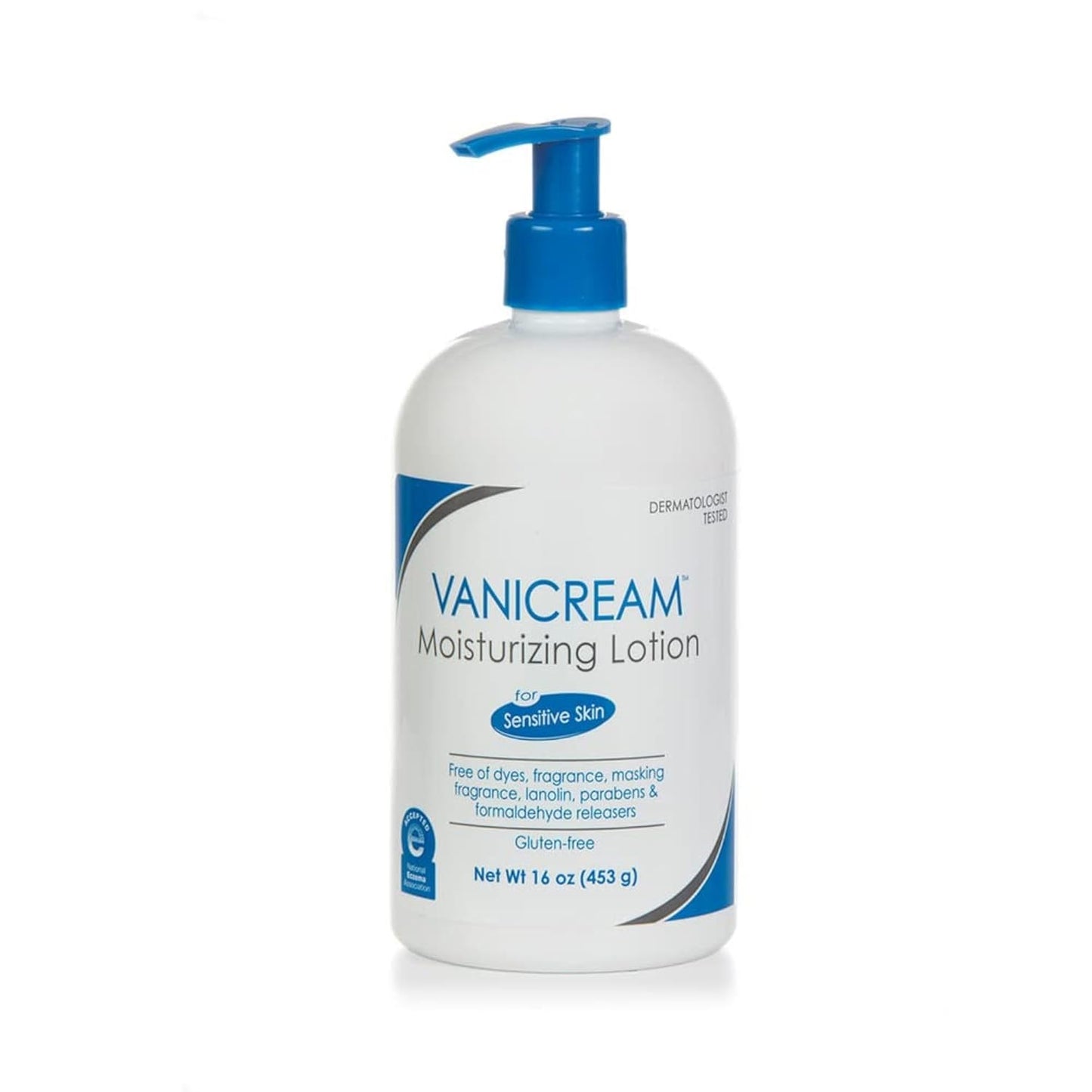 Vanicream Moisturizing Lotion with Pump | Fragrance and Gluten Free | For Sensitive Skin | 16 Ounce (Pack of 1)