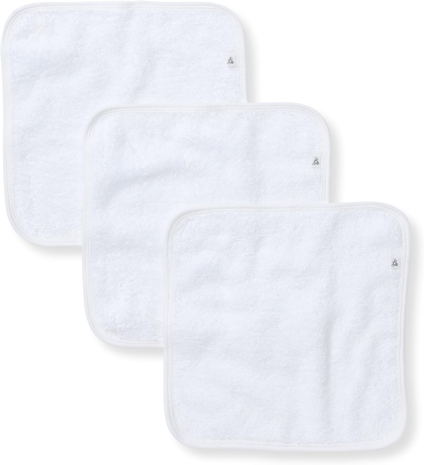 Burt's Bees Baby Infant Washcloths, 100% Organic Cotton, Soft and Super Absorbent Knit Terry & Woven Terry Wash Cloth