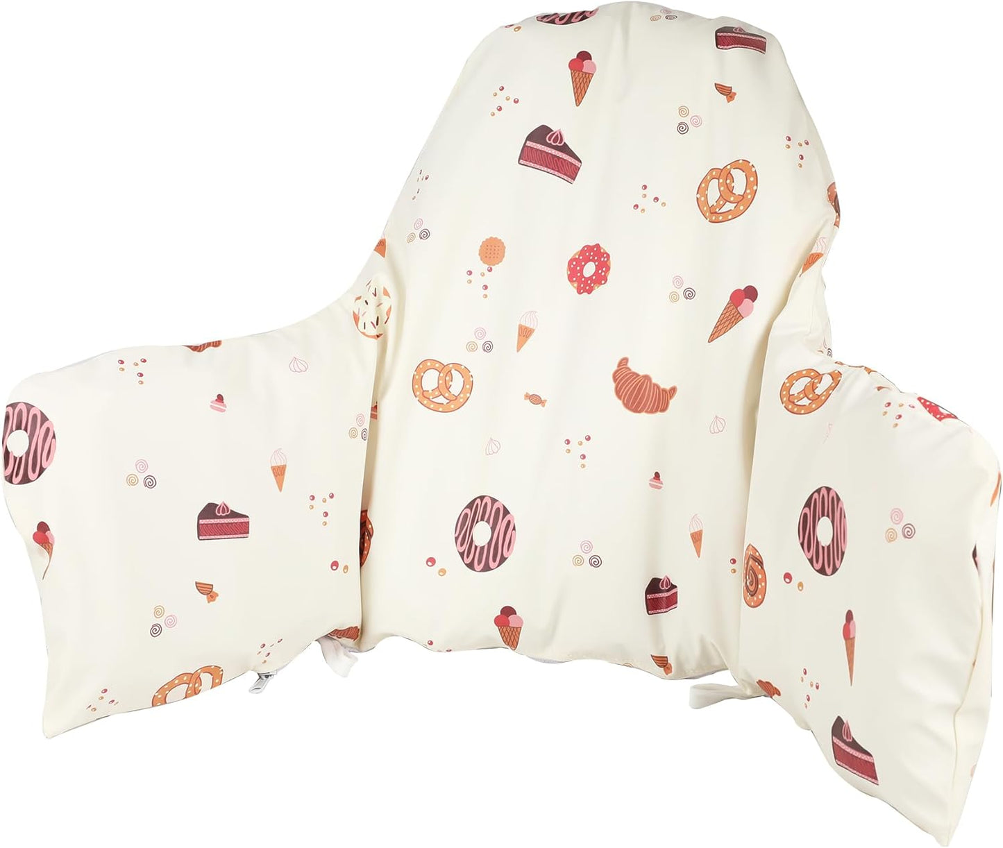 High Chair Cushion with Cover Pad for IKEA Antilop Babies Toddlers Inflatable & Reversible Built-in Inflatable Cushion