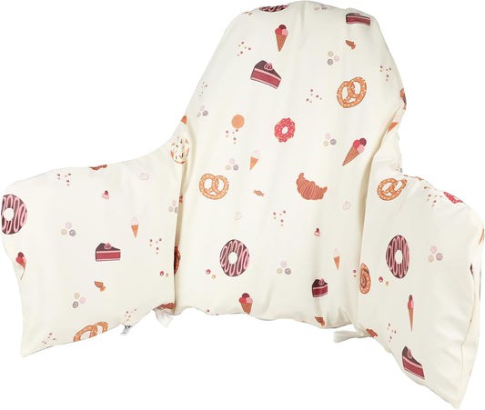 High Chair Cushion with Cover Pad for IKEA Antilop Babies Toddlers Inflatable & Reversible Built-in Inflatable Cushion