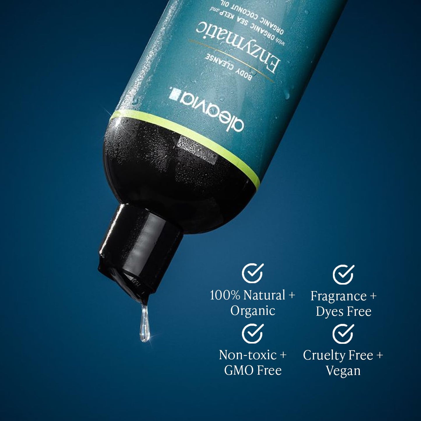 Aleavia Body Cleanse – Organic & All-Natural Prebiotic Body Wash with Organic Cucumber and Bitter Melon – Nourish Your Skin Microbiome – 16 Oz