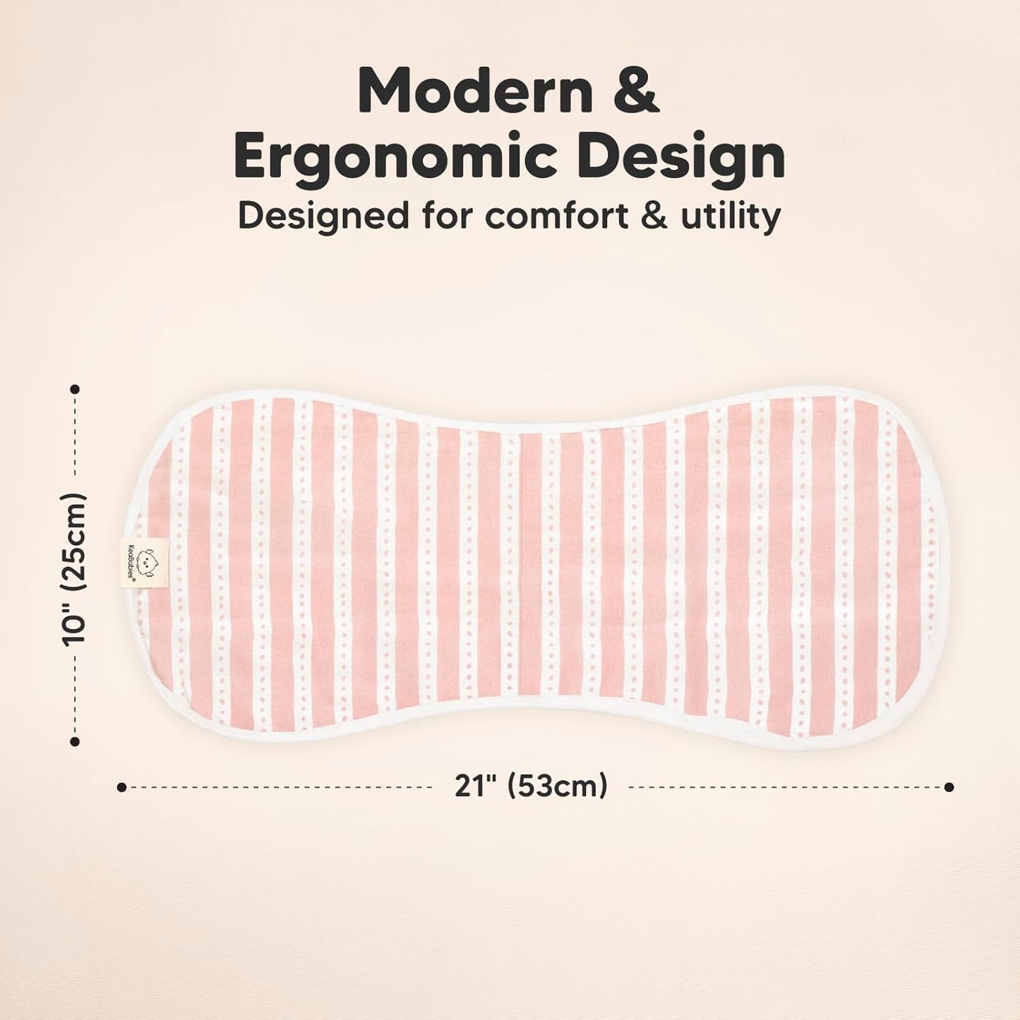 5-Pack Muslin Burp Cloths Baby Boy, Girl - Very Absorbent Baby Burp Cloth Rags, 8-Layers Viscose Derived from Bamboo Cotton Muslin Towel, Super Soft Spit Up Rags, No Shrink Washcloths (Sweet Charm)