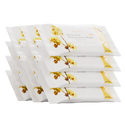 BIOPURE Witch Hazel Wipes - Astringent Hemorrhoid Wipes with Aloe Vera - Gentle and Soothing Witch Hazel Wipes Flushable - Contains 576 Medicated Wipes.