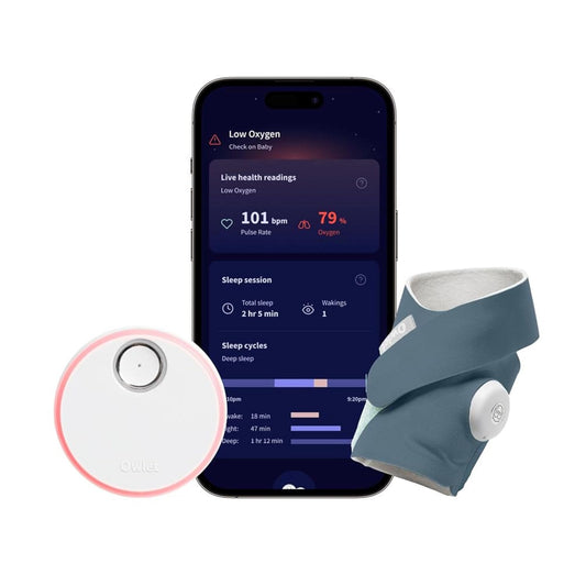 Dream Sock – Smart Wearable Baby Monitor - Infant Pulse Oximeter Tracks Oxygen & Heart Rate | Parents Receive Alerts, Sleep & Health Insights via App | FDA Cleared