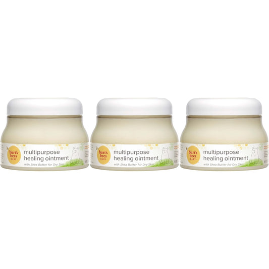 Burt's Bees Baby 100% Natural Origin Multipurpose Healing Ointment, Face & Body Baby Ointment – 7.5 Ounce Tub - Pack of 3
