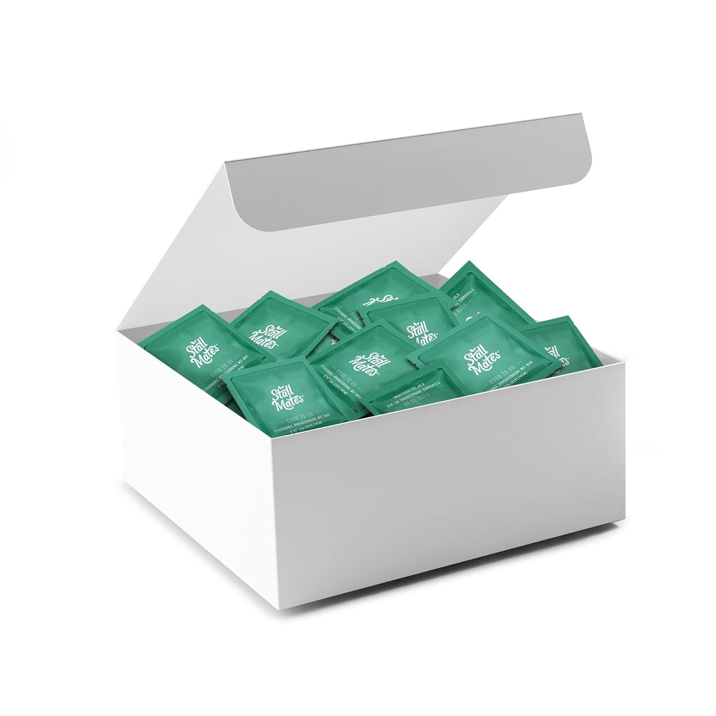 Stall Mates Wipes - Flushable Wipes | Individually Wrapped | Travel Friendly | Unscented with Vitamin-E & Aloe | (90 on-the-go singles) BULK PACK