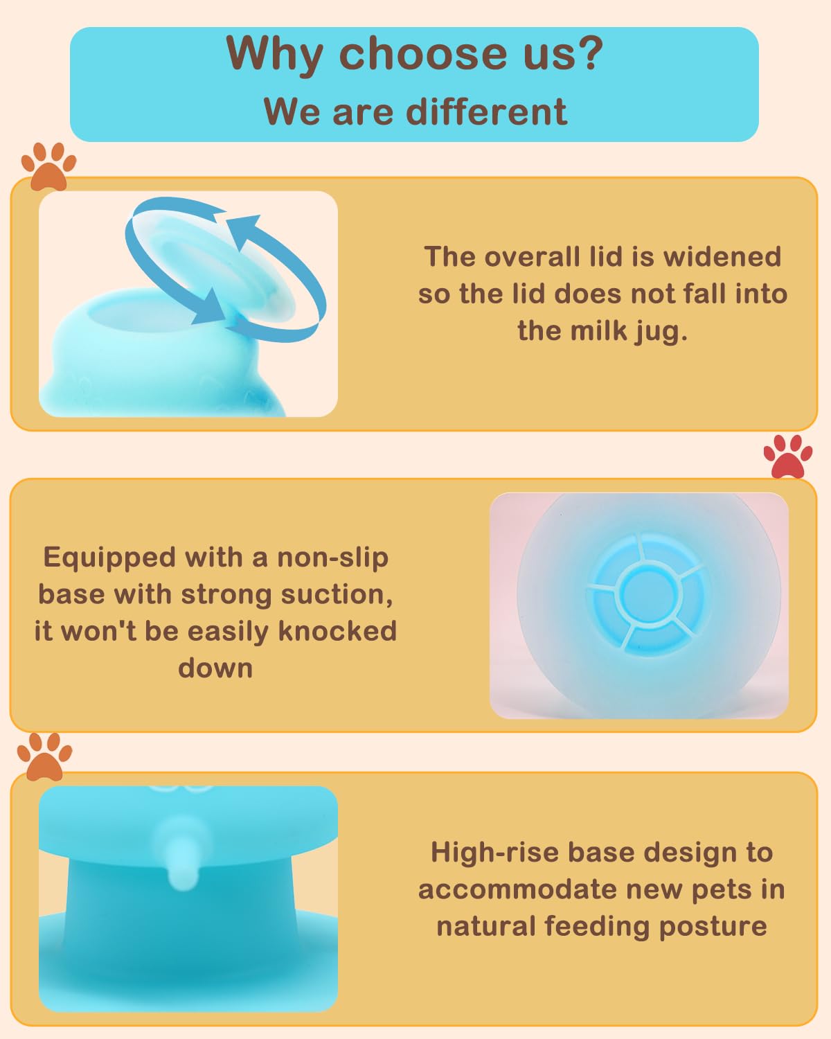 Puppy Bottles for Nursing Puppy Milk - 230ML Upgrade Puppy Feeder for Multiple Puppies, Kitten Bottle Feeding Kit,4 Nursing Nipples for Kittens,Puppies (Blue)