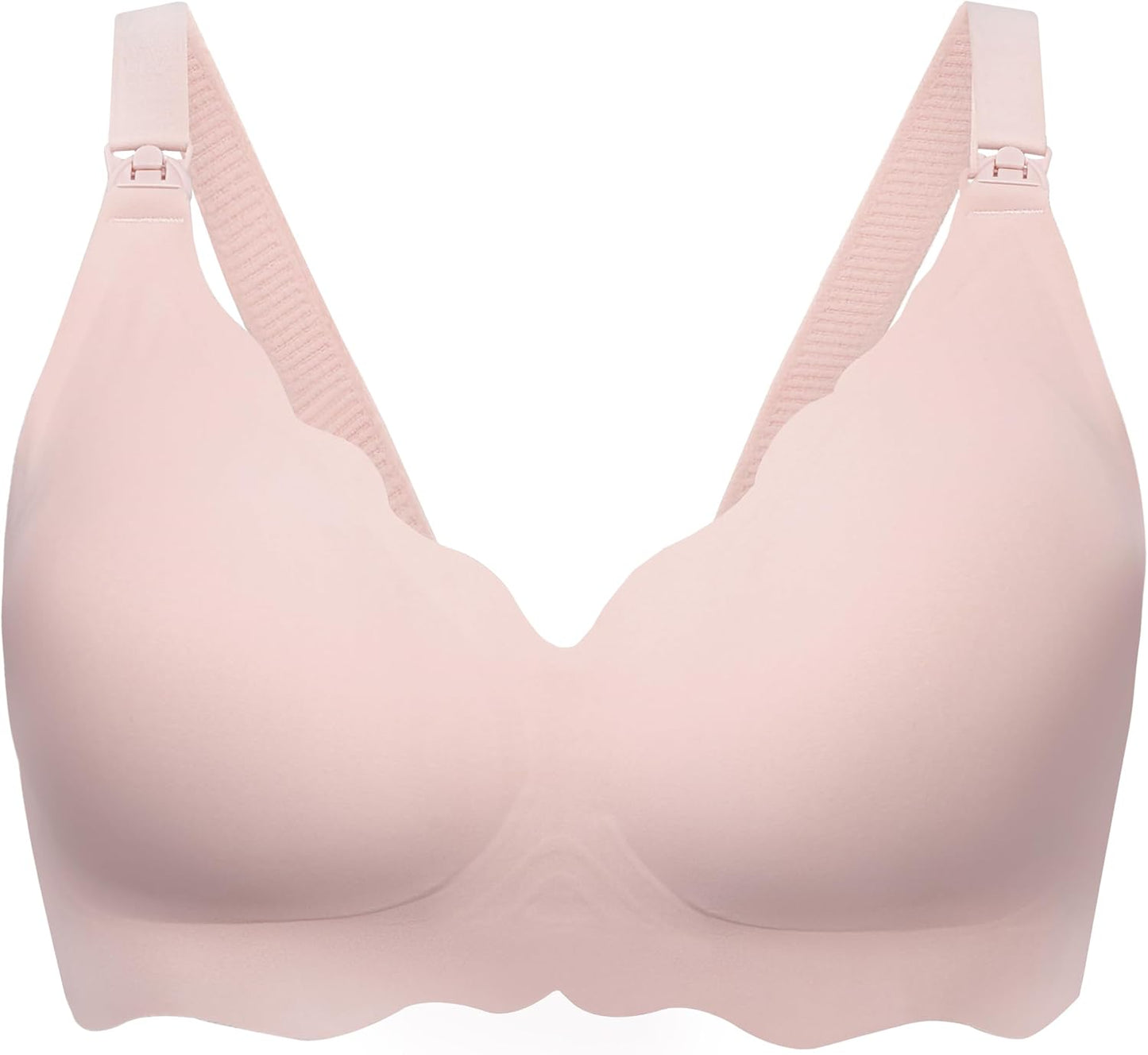 Angelhood Nursing Bras for Breastfeeding Ultra Comfort Seamless Maternity Bra Wireless Pregnancy Bralette with Bra Extender