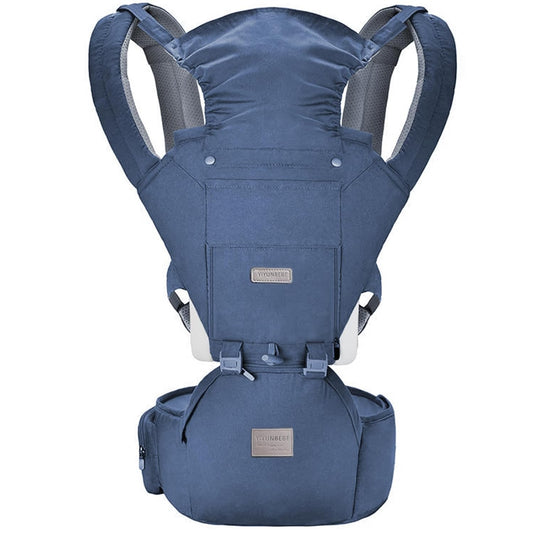 Baby Carrier Newborn to Toddler Baby Carriers with Seat Infant Baby Holder Backpack Baby Carriers Front and Back for Carrying and Hiking (Blue-Grey)