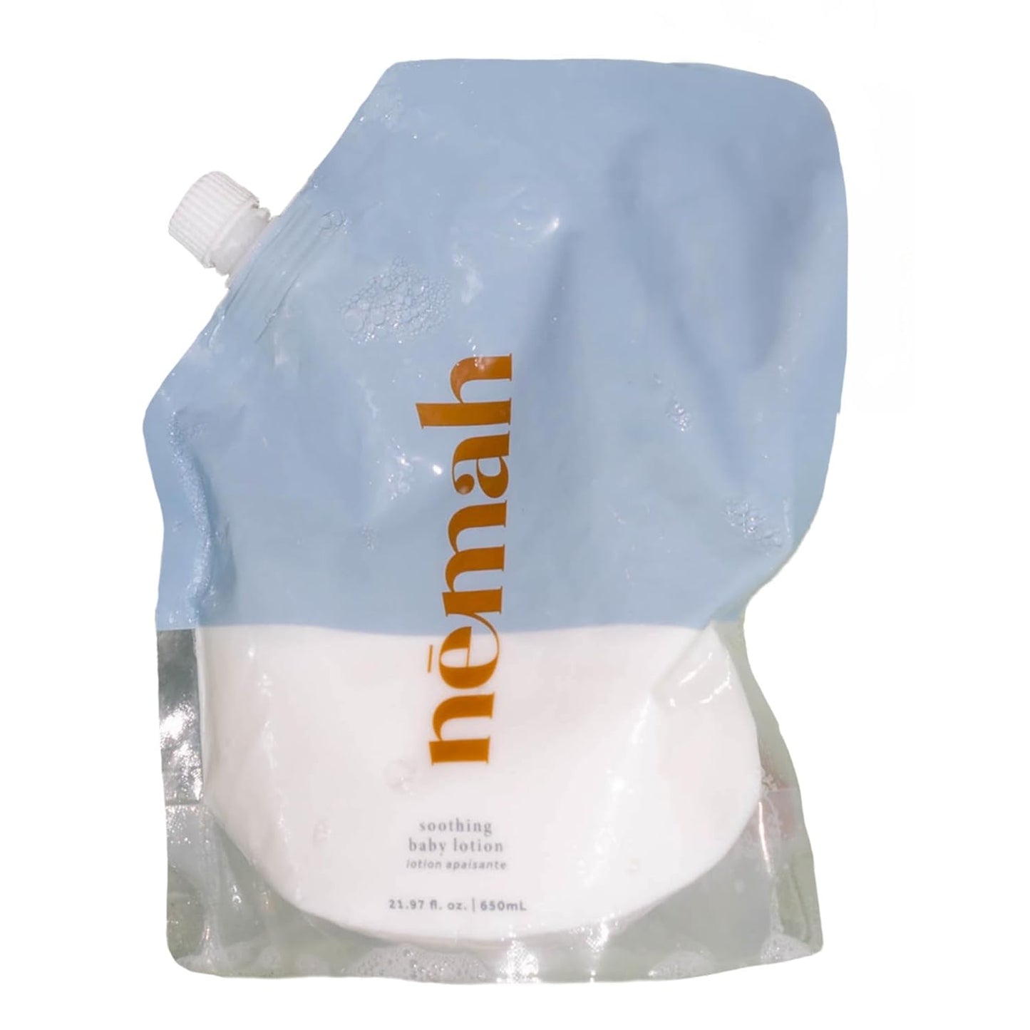 Nemah - Soothing Baby Lotion Refill - Organic Baby Lotion for Sensitive Skin with Actismart Chamomile, Jojoba Oil, & Activera Aloe - Vegan & Cruelty-Free - 21.97 fl. oz.