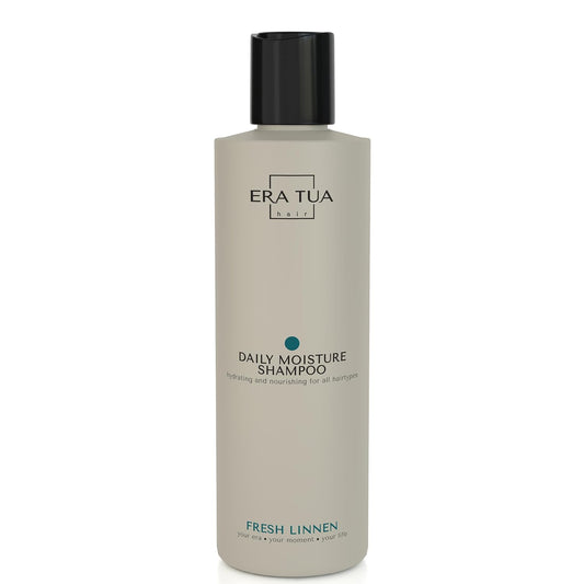 Fresh Linen Hydrating Shampoo | Dutch Made & Formulated Daily Moisture for Dry, Damaged Hair | Fresh, Uplifting Scent of Bergamot, Jasmine & Rose 250 ML