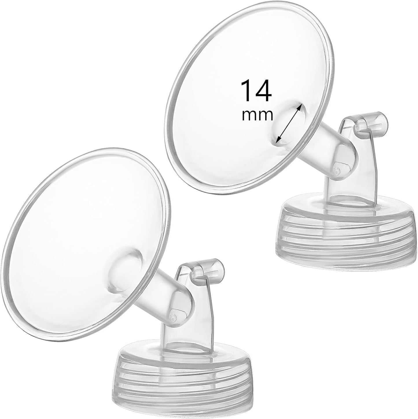 14mm Flange Compatible with Spectra S1 S2 9 Plus Synergy Gold Breastpump Replacement to Spectra Pump Parts and Flange; Not Original; Replaces Shield