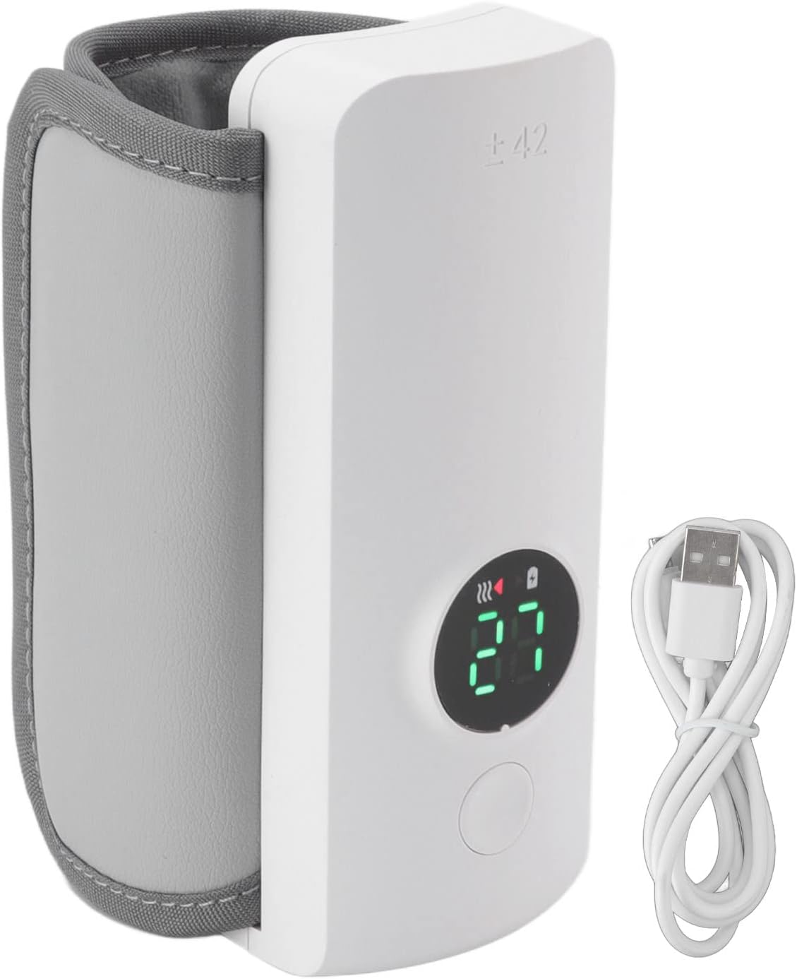 Portable Bottle Warmer,6000mah USB Charging Baby Bottle Warmer,7.4V 2A 18W Insulated, Portable Baby Nursing Tool for Breastmilk,Thermostat Bag for Feed Newborn