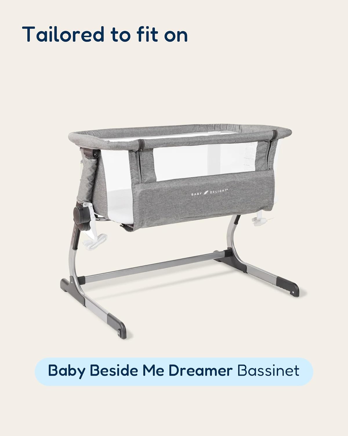 Bassinet Sheets Compatible with Baby Delight Beside Me Dreamer Bassinet, 33x20 for Baby Bedside Sleeper - Buttery Soft, Premium Stretchy Jersey Knit Sheets, 2 Pack