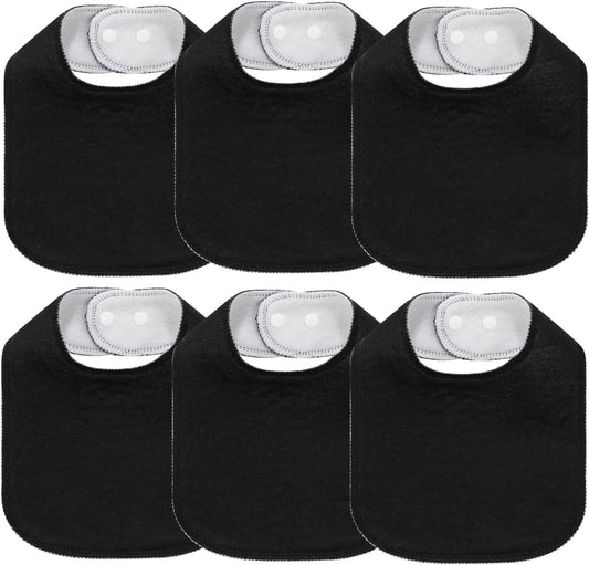 8 Pack Baby Bibs Unisex Adjustable with Snaps Ultra Soft Absorbent Drooling Teething for Boys and Girls