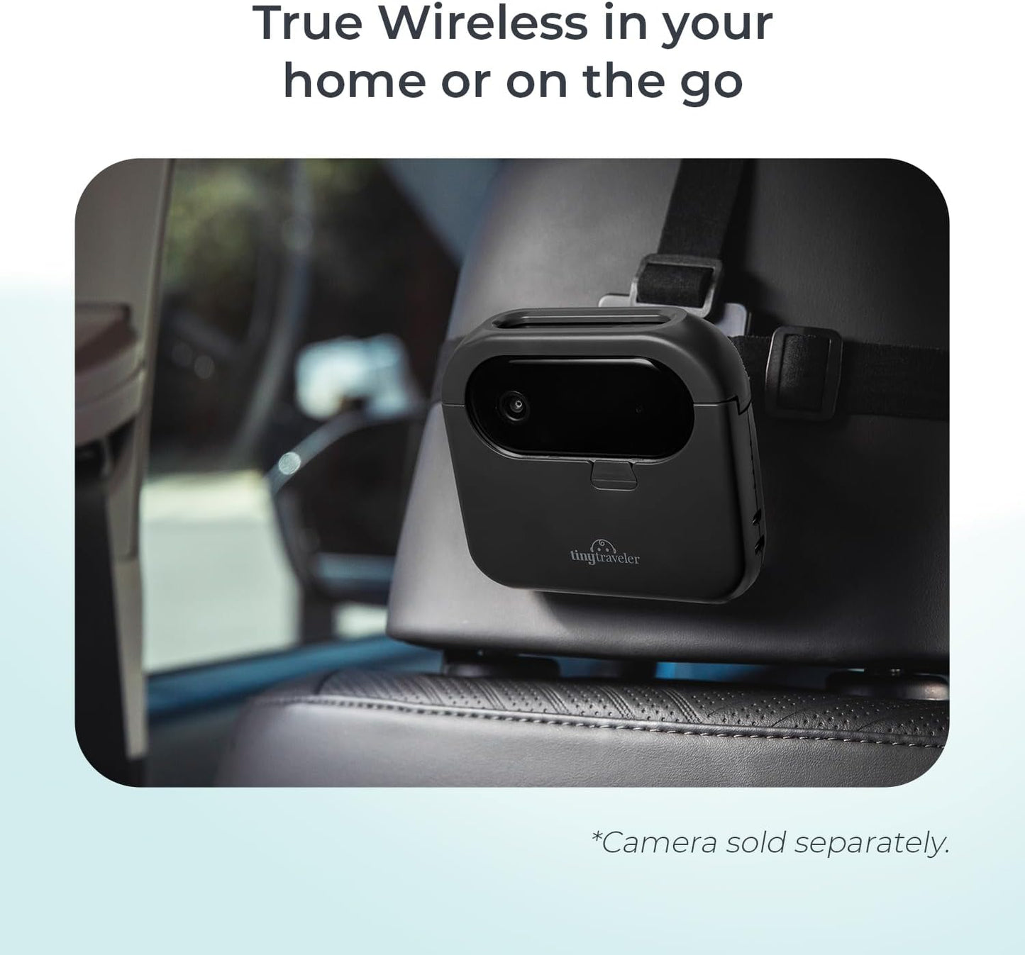 Tiny Traveler Portable Battery Cradle for Wireless Baby Car Camera, 5000mAh 8 Hours Rechargeable Battery Pack – Wireless & Charger, Compatible with Baby Monitors, Mobile Devices