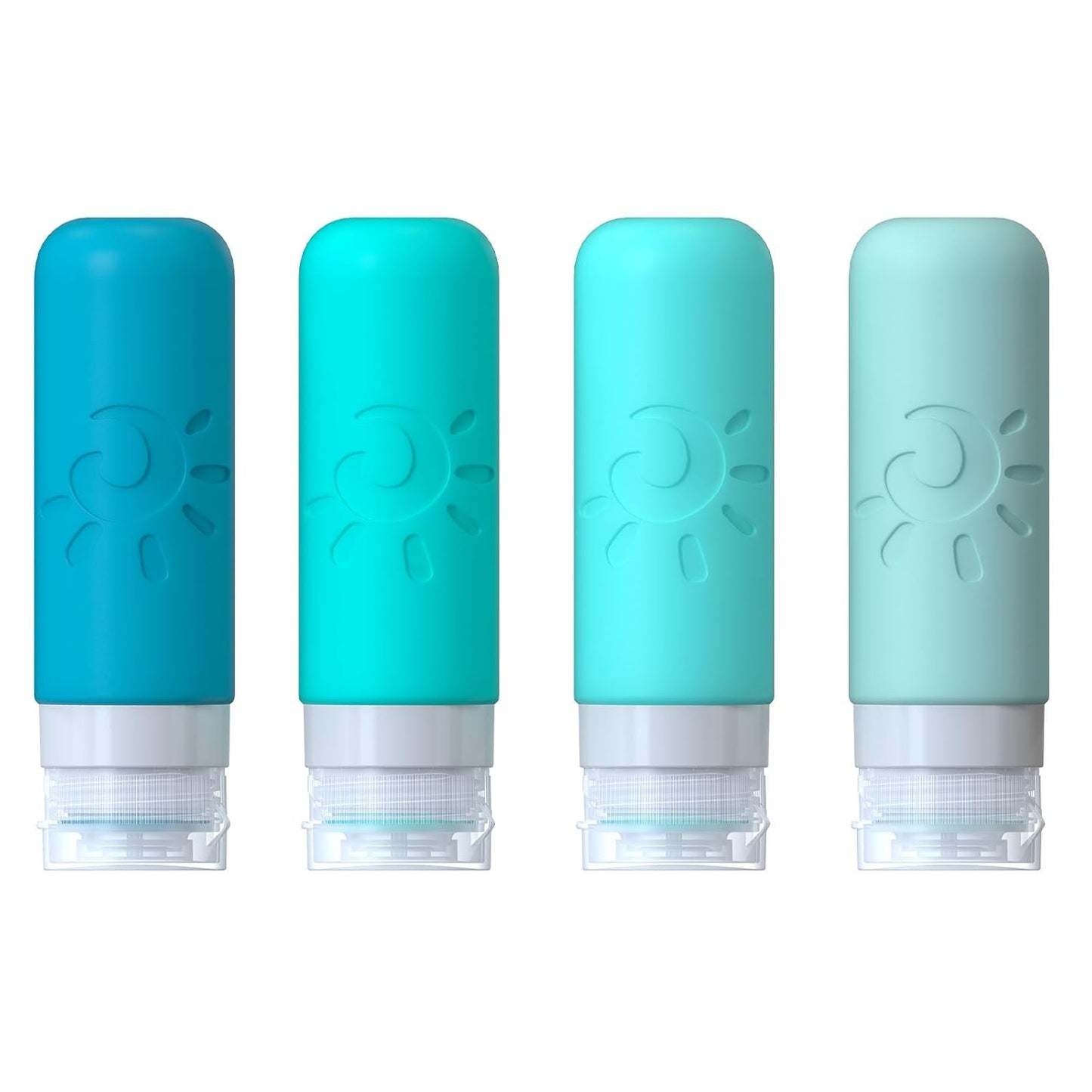 Travel Bottles for Toiletries, TSA Approved Travel Containers 3oz Leak Proof Travel Tubs Refillable Liquid Travel Accessories for Shampoo Conditioner Lotion Body Wash(Multicolored H)