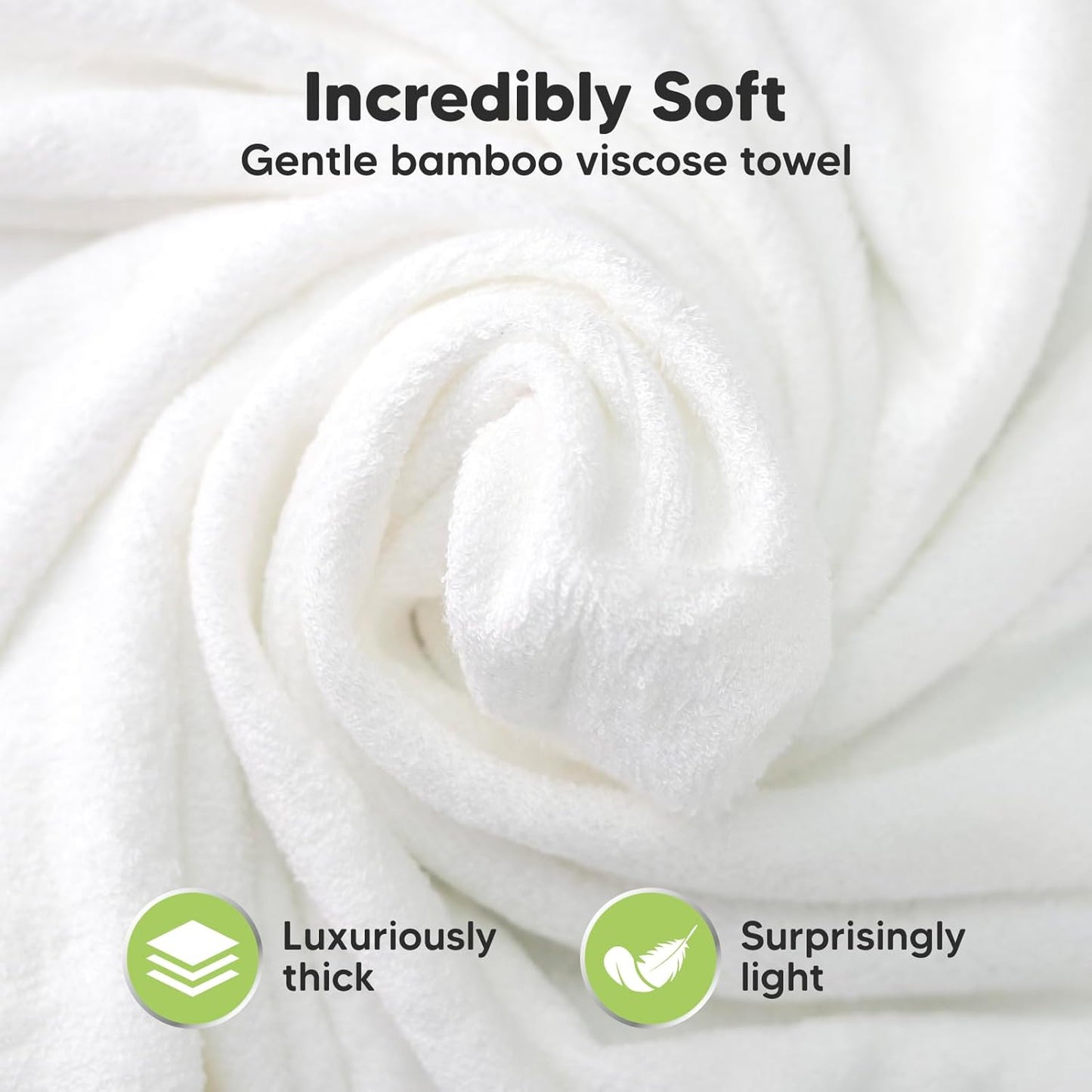 KeaBabies Hooded Baby Towel for Newborn - Viscose Derived from Bamboo Large Baby Bath Towels with Hood for Boys, Girls, Toddler, Extra Absorbent & Soft Newborn Bath Essentials (Wildflowers, Regular)