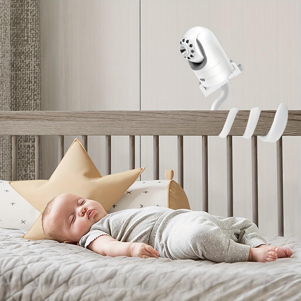 Universal Baby Monitor Camera Stand, Compatible with Baby Optical DXR 8，DXR-8pro Suitable for Most Baby Monitors, Suitable for Baby beds and Furniture, White