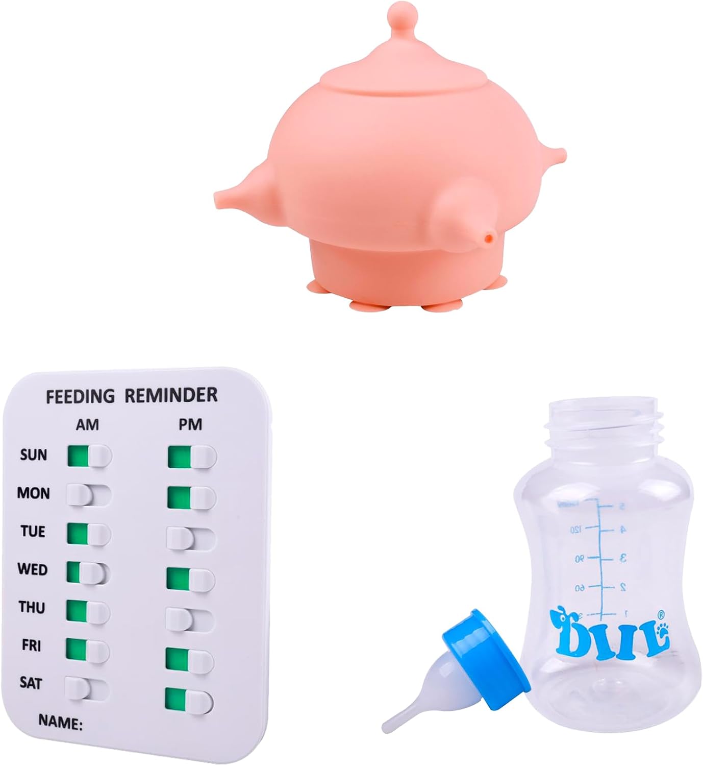 Baby Bottle Set Puppy – 5 oz & 9 oz Bottles + Bottle Brush – Anti-Colic, BPA-Free, Newborn Essentials Kit