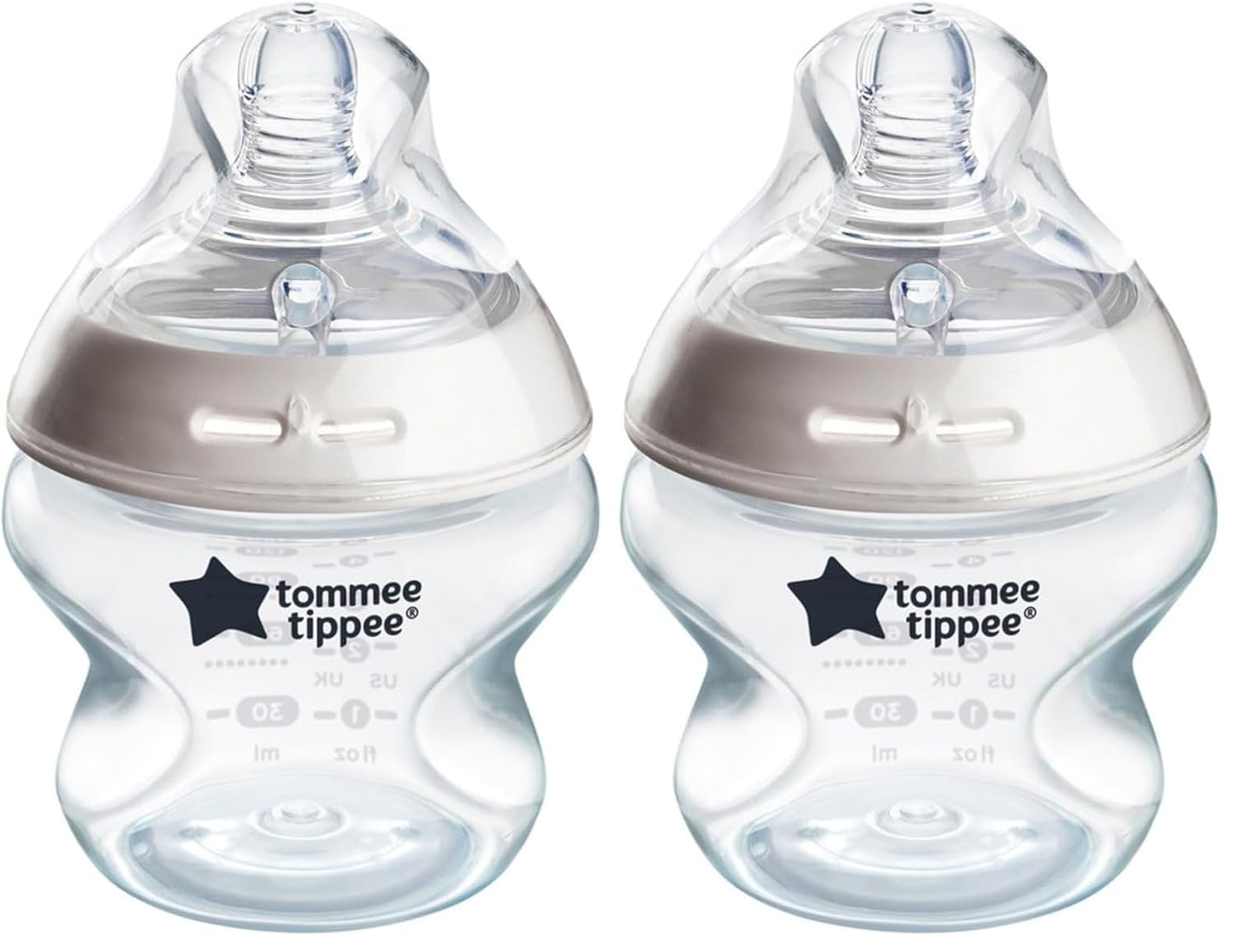 Tommee Tippee Baby Bottles, Natural Start Anti-Colic Baby Bottle with Slow Flow Breast-Like Nipple, 5oz, 0m+, Baby Feeding Essentials, Pack of 2