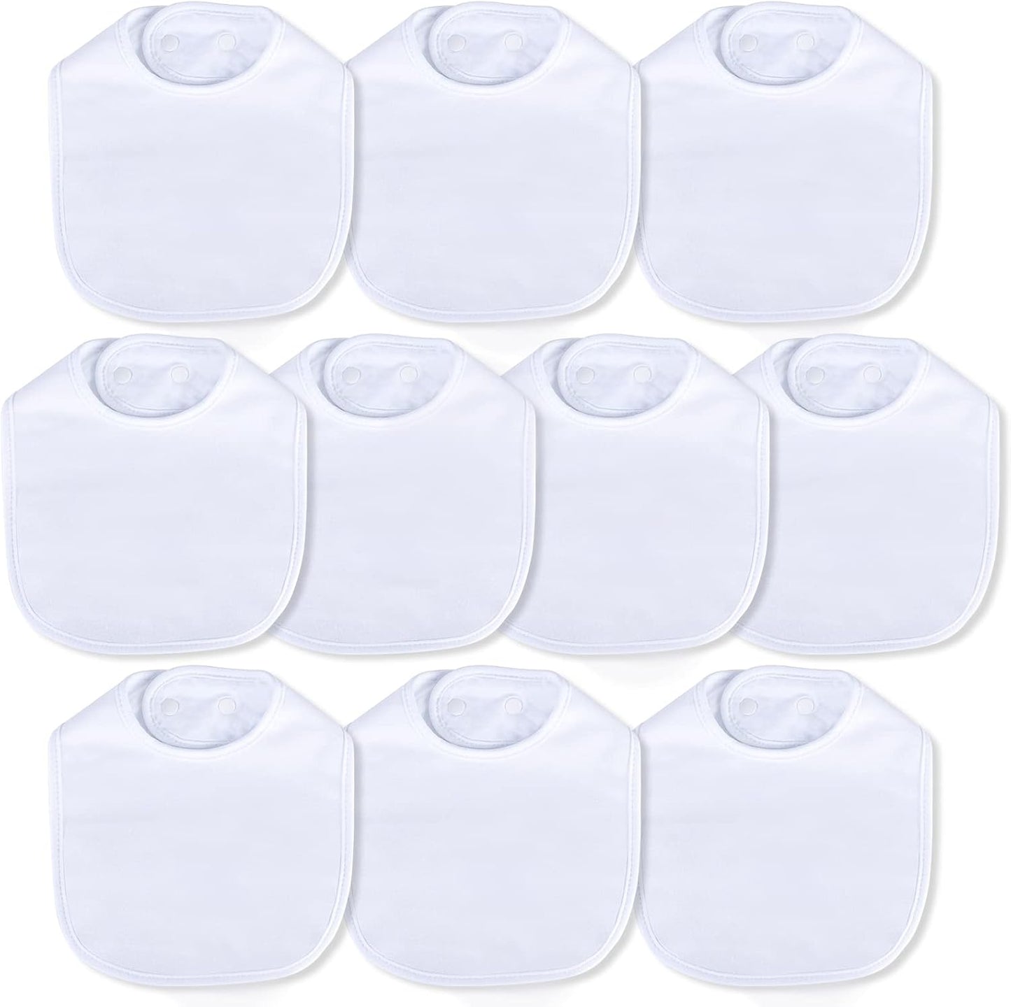 Hakochia Waterproof Baby Bibs Organic Cotton Super Soft and Absorbent With Adjustable Snap for Baby Boys and Girls