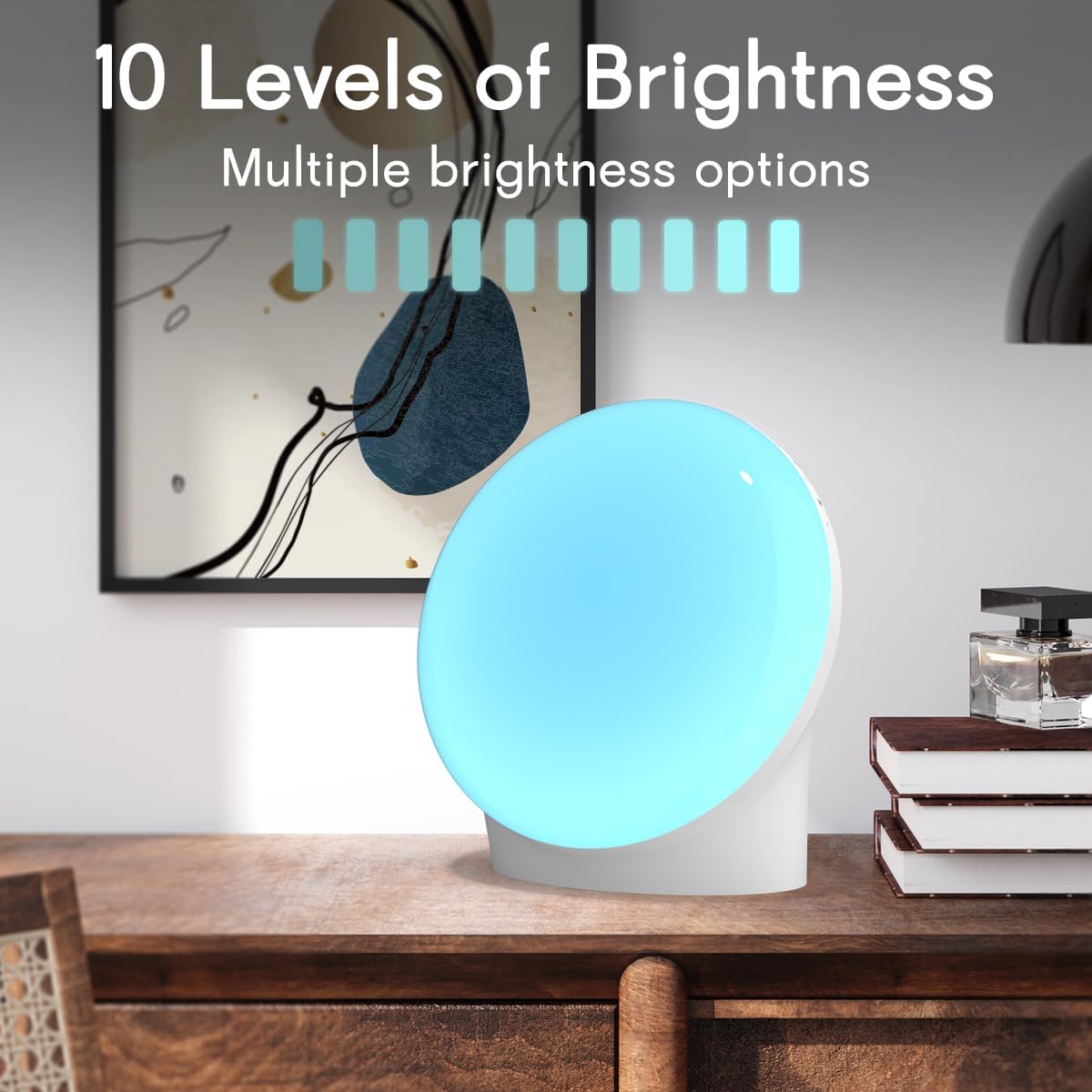 BrownNoise Electric Night Light for Baby 12 Colors Reading Lights for Indoor Use and 10 Adjustable Brightness for Baby Adult Kids