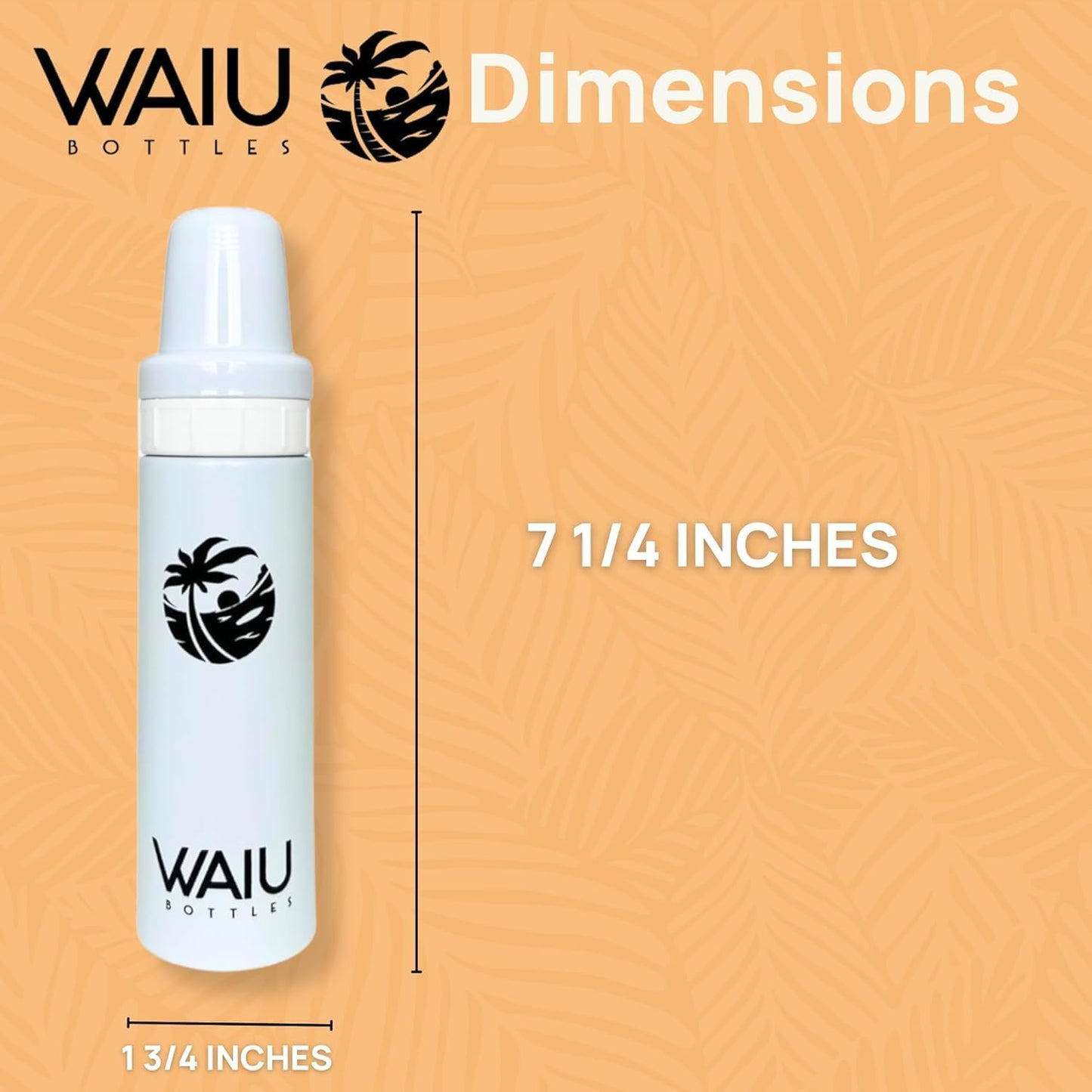 Waiu Insulated Stainless Steel Baby Bottle BPA-Free | Keeps Drinks Hot for 8 Hours, Cold for 24 Hours | 4 oz. (White)