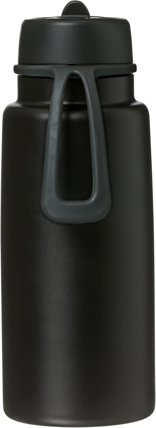 b.box Triple Insulated 34oz Water Bottle w/Stainless Steel Straw. 46 Hours Cold. Leak Proof Tumbler with Lid and Straw for Travel, Gym & School. BPA Free Sports Water Bottles.