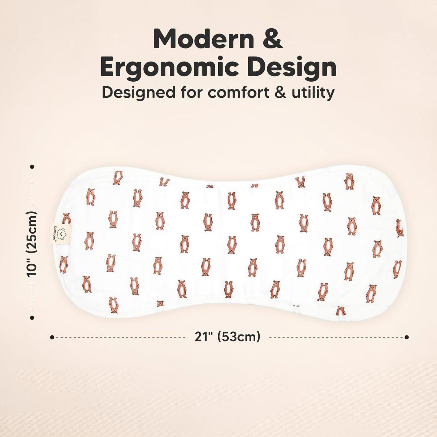 5-Pack Muslin Burp Cloths Baby Boy, Girl - Very Absorbent Baby Burp Cloth Rags, 8-Layers Viscose Derived from Bamboo Cotton Muslin Towel, Super Soft Spit Up Rags, No Shrink Washcloths (The Wild)