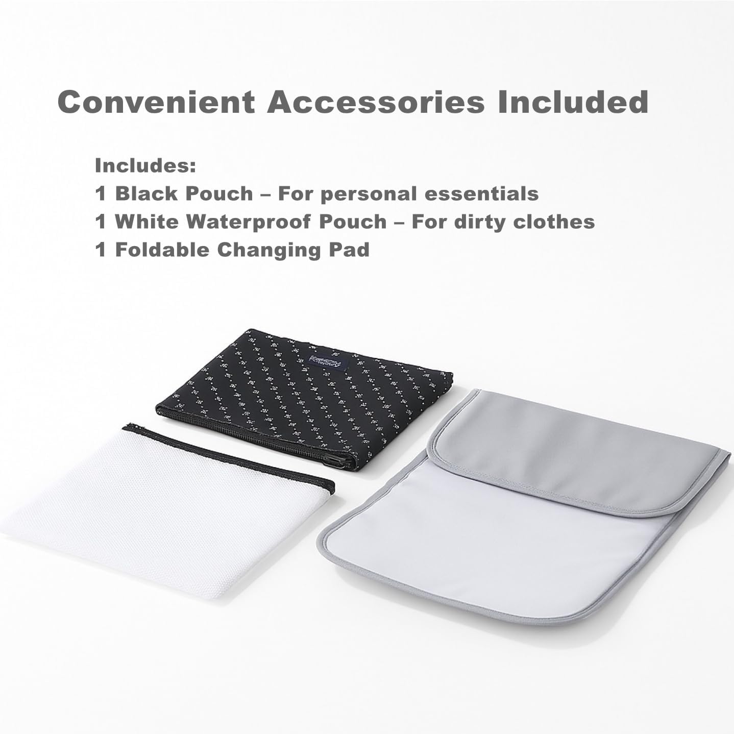 SUNVENO Large Diaper Bag Tote, Mommy Weekender Travel Bag for Mom & Baby, with 2 Pouches, Changing Pad & Luggage Sleeve