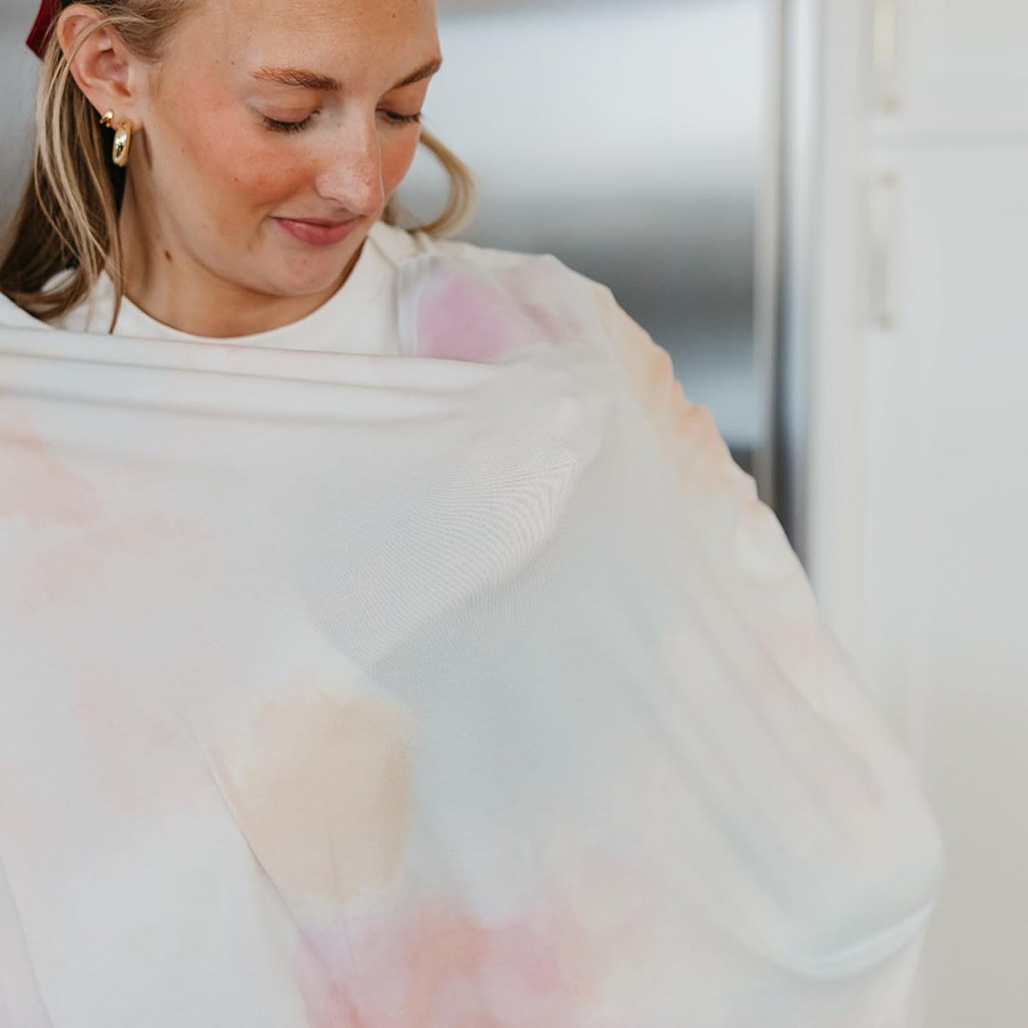 Baby Car Seat Cover Canopy and Nursing Cover Multi-Use Stretchy 5 in 1 Gift "Nova" by Copper Pearl