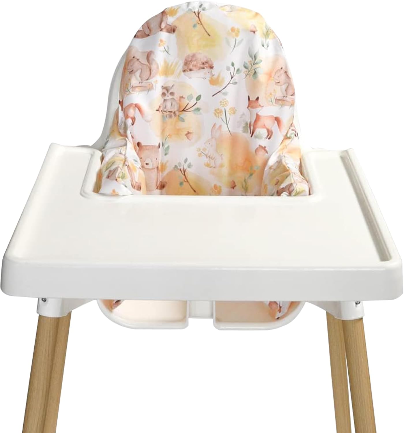 Nibble and Rest Highchair Insert Cover, Compatible for IKEA Antilop Highchair, High Chair Accessories Stain-Proof and Wipeable Insert Cover (Cushion NOT Included) (Woodland Animals)