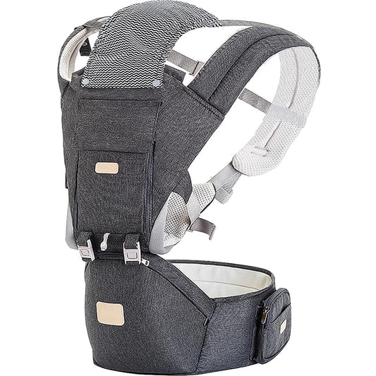 Baby Carrier Newborn to Toddler - Multifunctional 6-in-1 Ergonomic All Positions Baby Carrier with Hip Seat, Face-in & Face-Out Front and Back Carry Holder Backpack for Infant Child Toddler 7-40 lbs