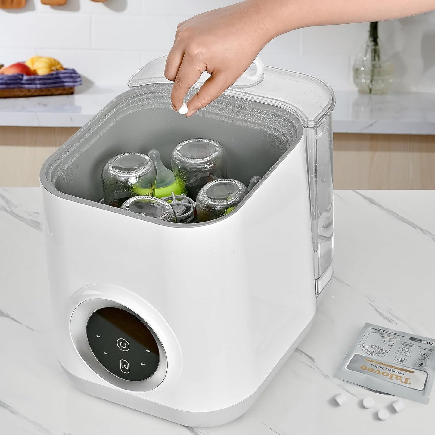 Official Washing Block for All Kinds of Baby Bottle Washers, 160 Detergent Tablets