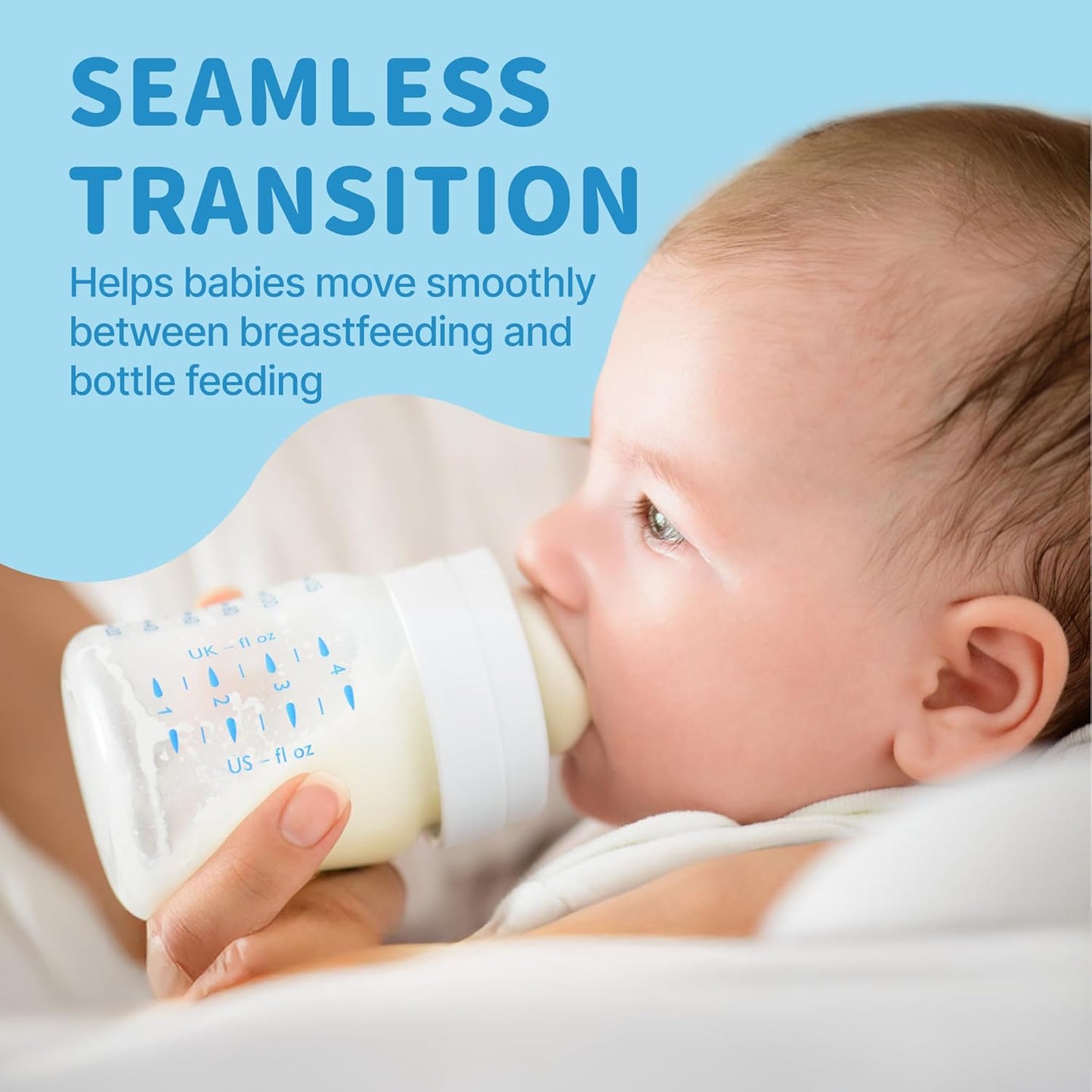 6 PCS Silicone Nipples for Spectra Bottles, Silicone Slow Flow Nipples, 0+ Months