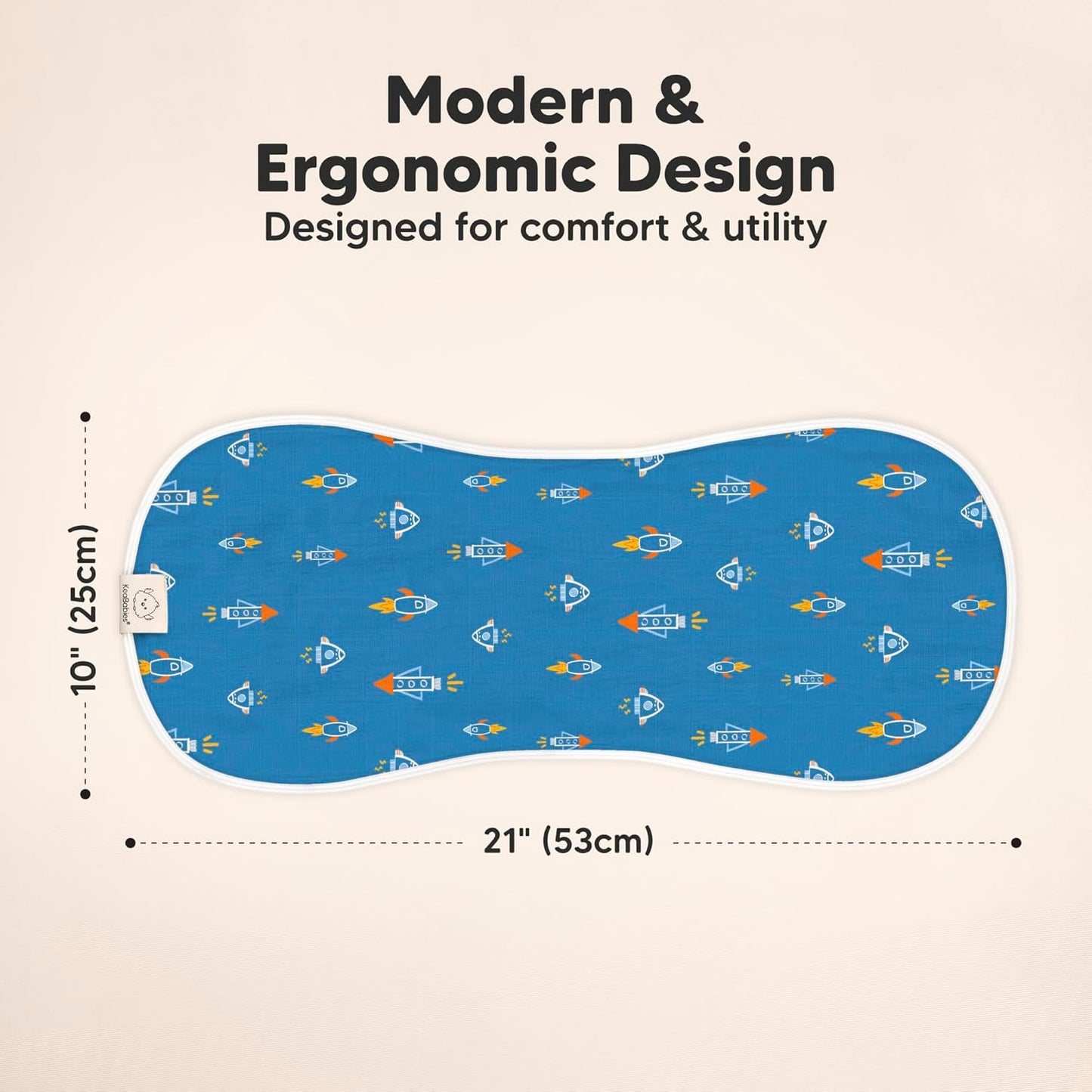 5-Pack Muslin Burp Cloths Baby Boy, Girl - Very Absorbent Baby Burp Cloth Rags, 8-Layers Viscose Derived from Bamboo Cotton Muslin Towel, Super Soft Spit Up Rags, No Shrink Washcloths (Cosmo)