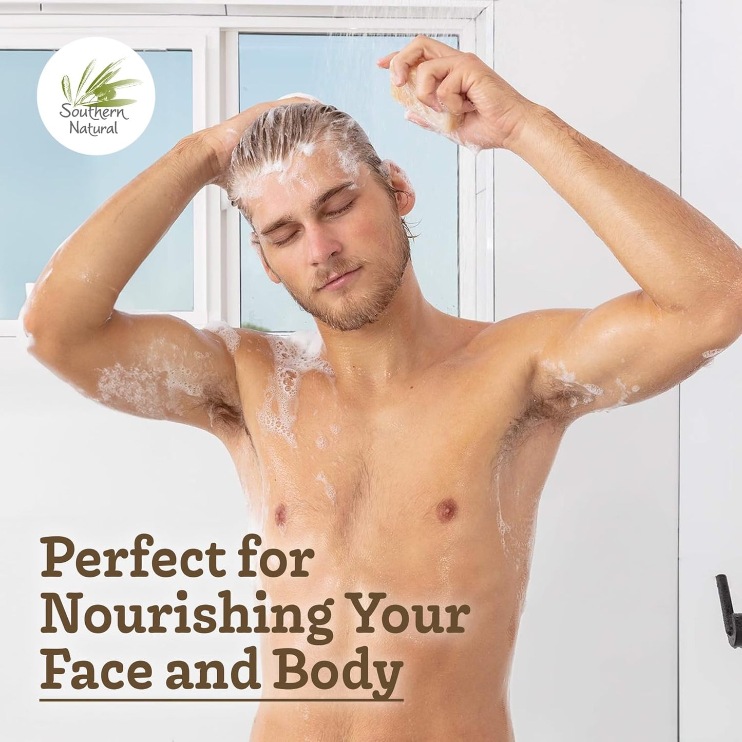 Southern Natural Goat Milk Soap Bar – Unscented Oatmeal & Honey, Castile & Unscented – Handmade for Dry, Sensitive Skin – Face & Body Wash for Men, Women, Kids, Baby – 3 pack (4-4.5 oz)