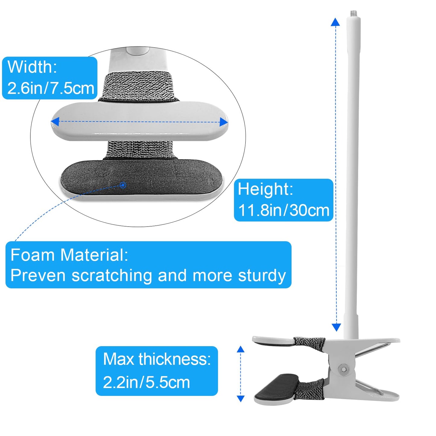 Baby Monitor Mount Compatible with Nanit Pro Smart Baby Monitor & Flex Stand Flexible Long Gooseneck Arm Also for Cameras with 1/4 Screw Mount Baby Camera Holder Stand