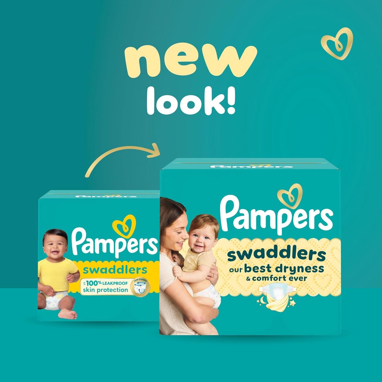 Pampers Swaddlers Diapers, Size 1 (8-14 lbs), 164 Count, Absorbent, Keeps Baby Dry and Comfortable, Skin Safe Disposable Baby Diaper (Packaging May Vary)