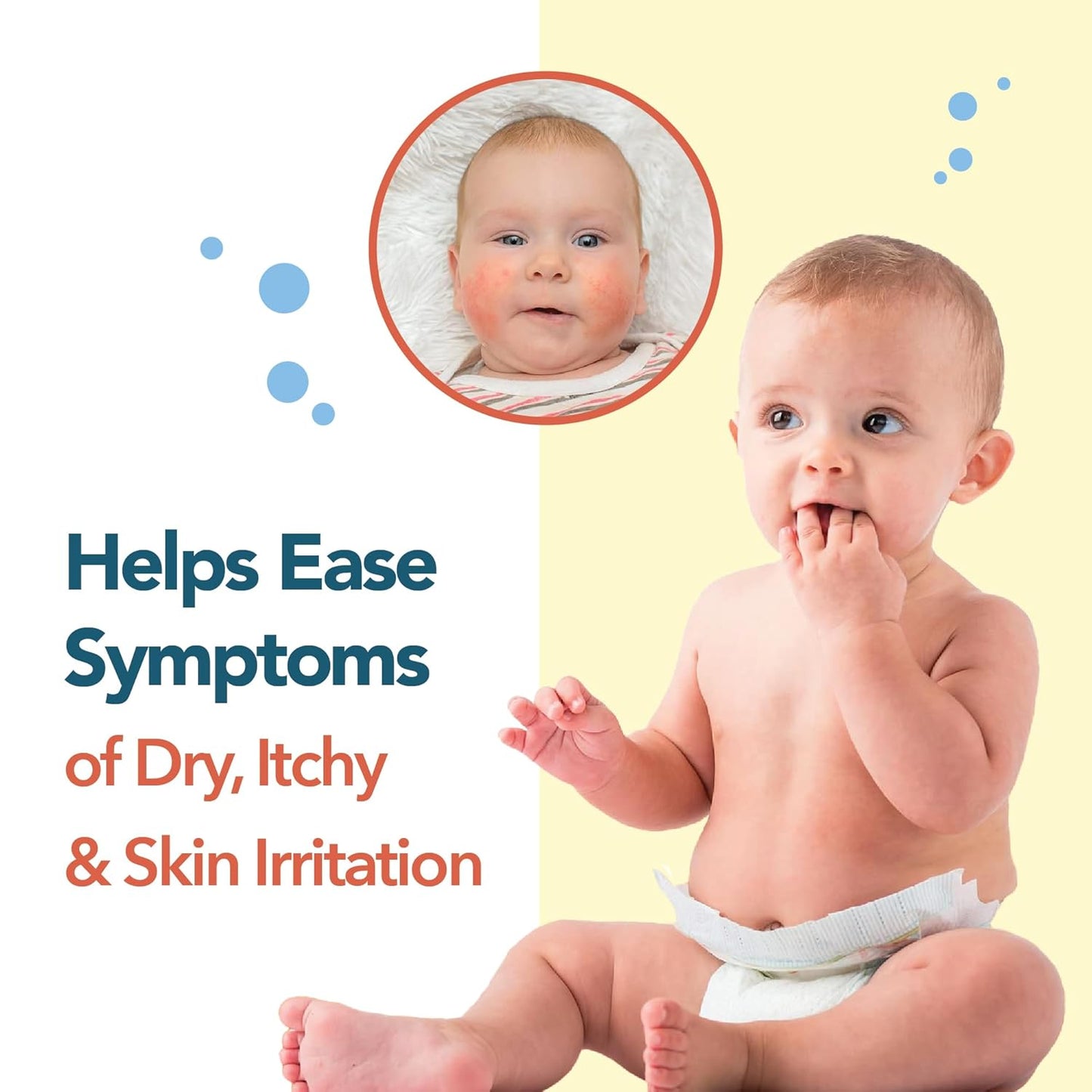 Happy Cappy Baby Shampoo and Body Wash - Eczema Body Wash for Kids & Toddlers, Helps with Dryness, Reduces Itching and Redness, Dermatologist Tested, Fragrance Free - 8 Fl Oz (Pack of 4)