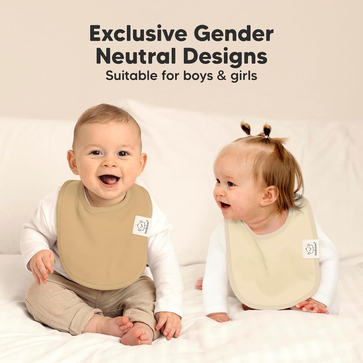 8-Pack Organic Baby Bibs for Boys, Girls - Soft Cotton Drooling and Teething Bibs for Baby Girl & Boy, Extra Absorbent, Easy To Clean & Put On for Toddler, Newborn, Infant 0-24 Months (Eclipse)