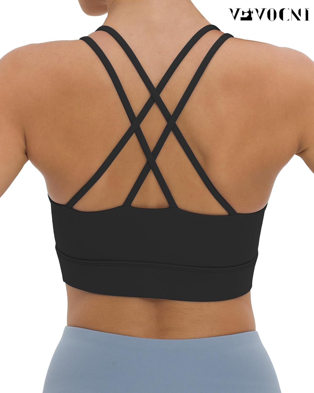 V VOCNI Nursing Bras for Breastfeeding Maternity Sports Bras Tank Top Sexy Crisscross Back Workout Yoga Pregnancy Bra