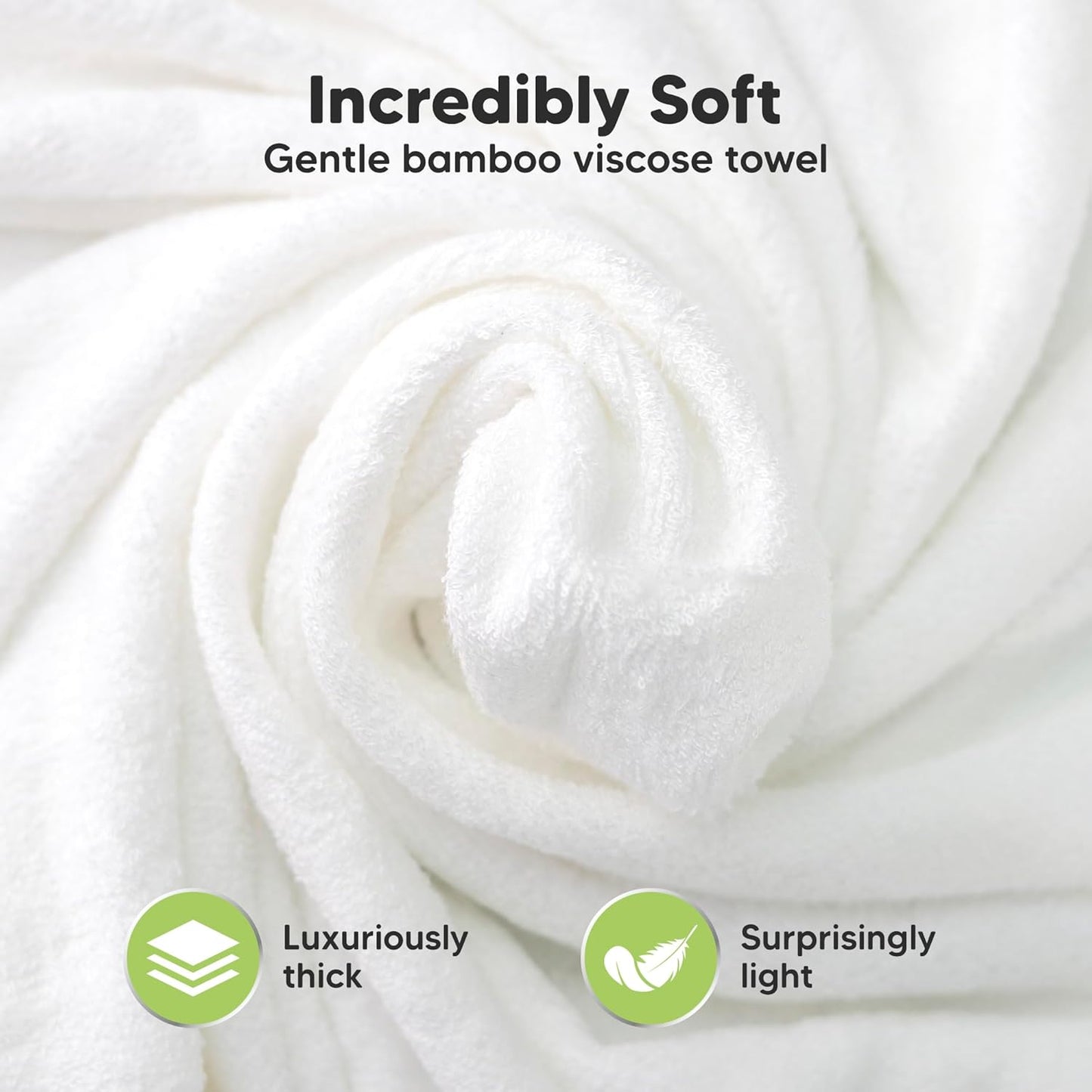 KeaBabies Hooded Baby Towel for Newborn - Viscose Derived from Bamboo Large Baby Bath Towels with Hood for Boys, Girls, Toddler, Extra Absorbent & Soft Newborn Bath Essentials (Grizzly, Petite)