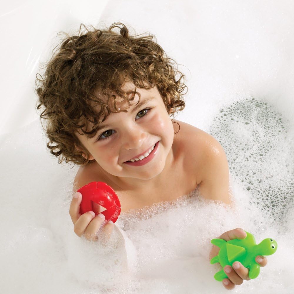 Learning Resources Shape Shell Turtles, Learn Shapes, Bath Toys Set of 8, Ages 2+
