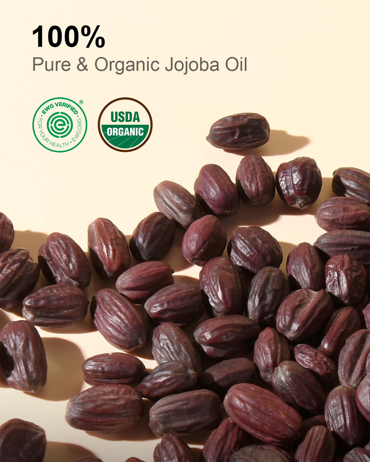 Organic Jojoba Oil Glass Bottle 16 fl oz, USDA Certified 100 Pure & Natural Jojoba Oil for Hair, Skin & Face, Cold Pressed Unrefined Hexane Free, Deeply Moisturizing Body Serum for Gua Sha
