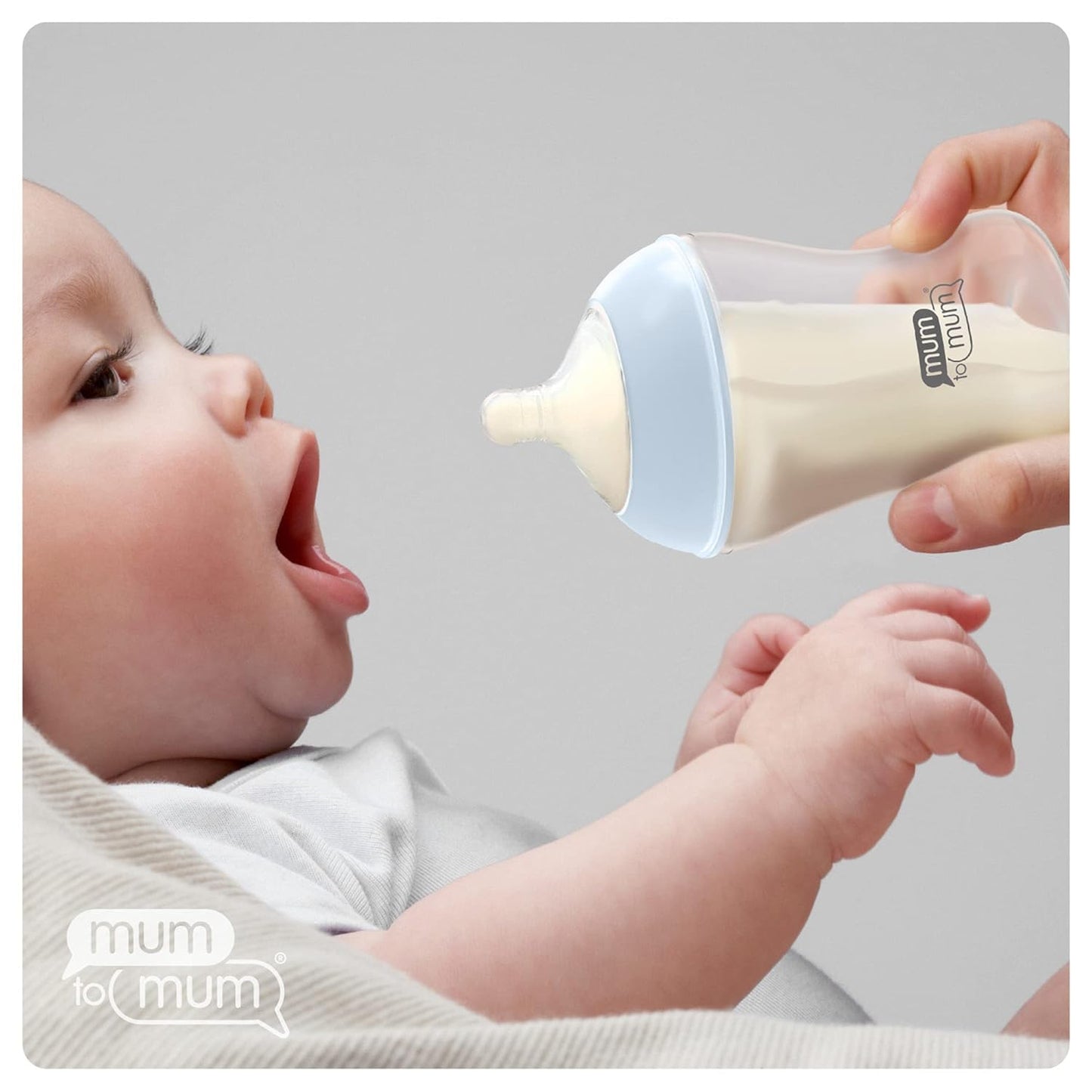 Anti Colic Baby Bottles 8oz with M Flow Rate Nipples for 3-6 Months, 4 Pack, MM104A